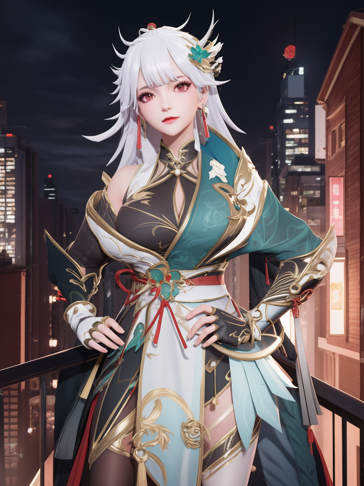 00972-1042220290-WZRYyunyingHGSX, 1girl, solo, jewelry, earrings, full body, high heels, white hair, hair ornament, gloves, looking at viewer, th.png
